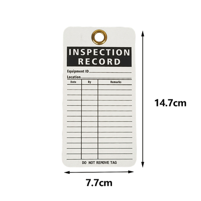 Custom Safety Lockout Tag with Logo / Text Printing Plastic Material