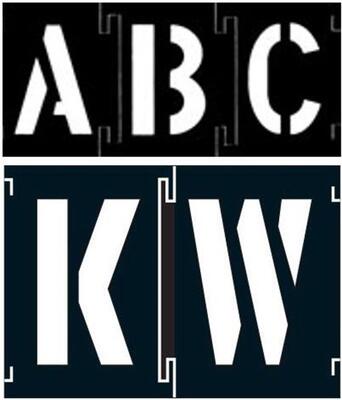 PVC Stencil Black Number and Letter Stencil for Painting Plastic Stencil