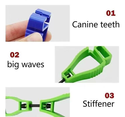 Custom High Strength POM Plastic Anti-lost Safety Non Slip Glove Clip Holder for Work Gloves