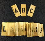 Adjustable Brass Interlocking Stencils For Letters And Figures