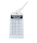 5.75" X 3" Inspection Record Tags White Cardstock - Pack Of 10 Tags