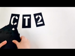 कस्टम प्रिंटिंग पीवीसी आयत काले संख्या और पत्र जन के लिए स्टेंसिल