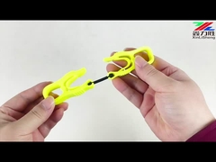 पर्यावरण के अनुकूल कार्य दस्ताने बेल्ट क्लिप 16.26 सेमी कुल लंबाई खनन / छत के लिए