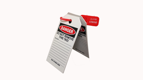 Durable Plastic Safety Tag with Custom Design for Customer Requirements