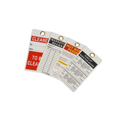 Custom Reusable Safety Tag with Metal  Eyelet
