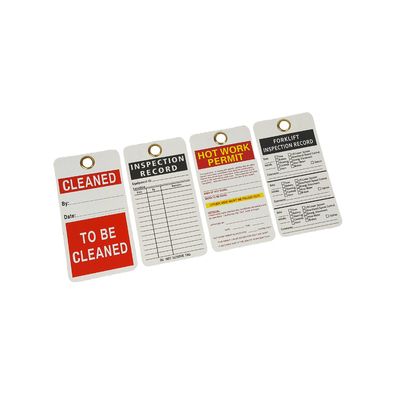 Custom Reusable Safety Tag with Metal  Eyelet