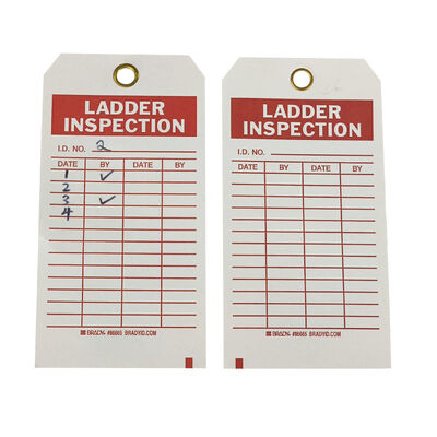 Customized PVC Vinyl Safety Tag Waterproof Tear Resistant UV Resistant Fast Response for Safety Products