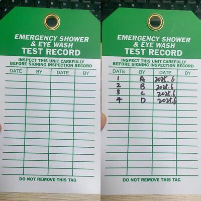 लॉकआउट टैगआउट सुरक्षा पहचान के लिए अनुकूलित लोगो वाटरप्रूफ हाई विजिबिलिटी प्लास्टिक सेफ्टी टैग