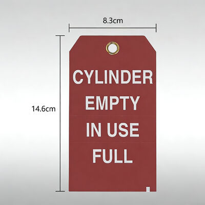 Custom Printed Logo Perforated Tags PVC Cylinder Empty Tag for Warning