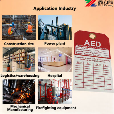 Durable Waterproof Safety Tag and Lockout Tag with Custom Color Printing, 0.35mm Thickness, 150x80mm Size for Industrial Use